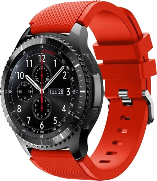 HUAWEI WATCH 22MM KRD-12 FRONTİER SİLİKON KIRMIZI KORDON