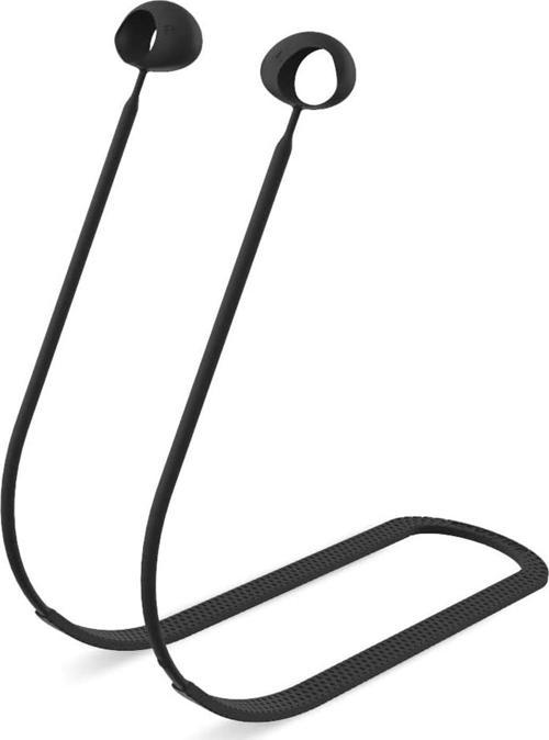 Samsung Galaxy Buds 2 Pro Kulaklık Askılı Kılıf Neck Rope Silicone Siyah