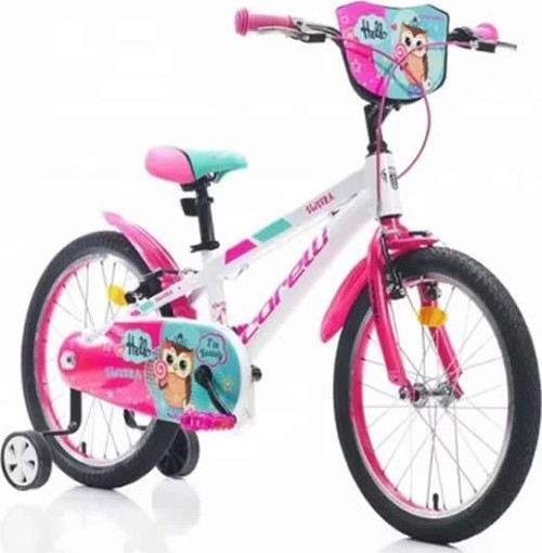 Swera 20 Jant Beyaz Pembe Yeşil Kız Çocuk Bisikleti 25CM Kadro (5-7 Yaş)