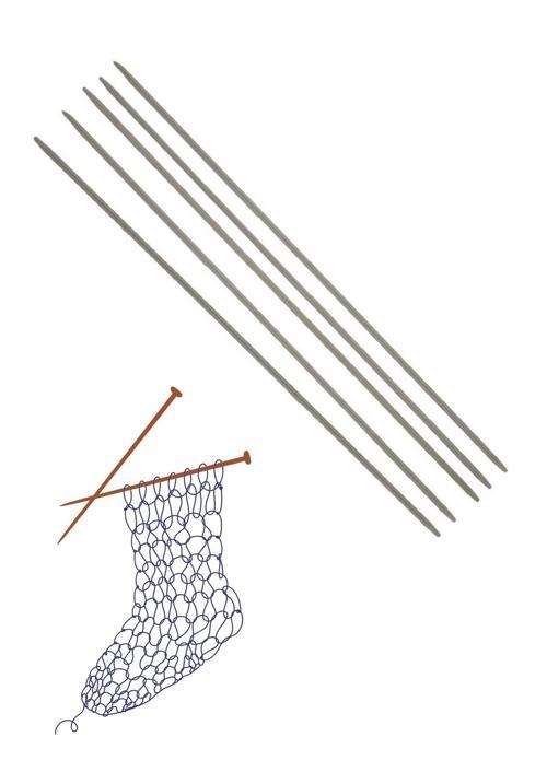 Çorap Şiş Metalize 20 Cm 2,5 Numara