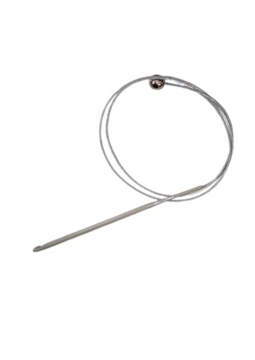 Misinalı Çelik Stoplu Tığ Şiş 6 Numara 60 Cm