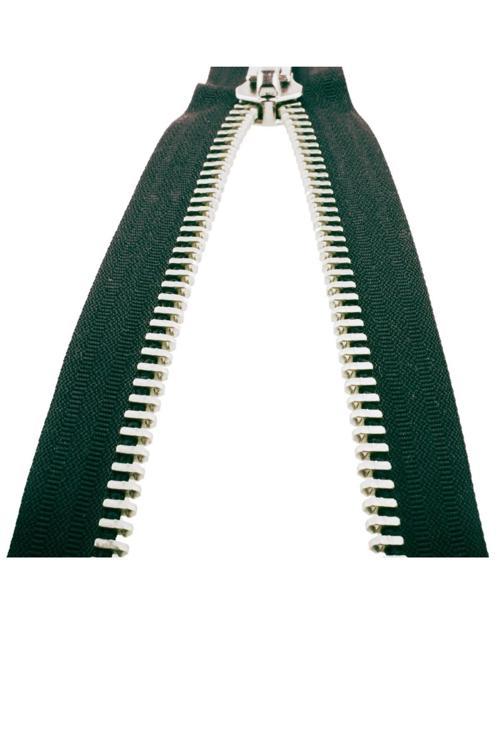 Demir Dişli Çanta Fermuarı En 3 Cm Haki