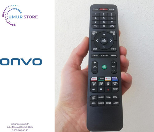 55 OV 6000U Uyumlu Android Smart Televizyon Kumandası