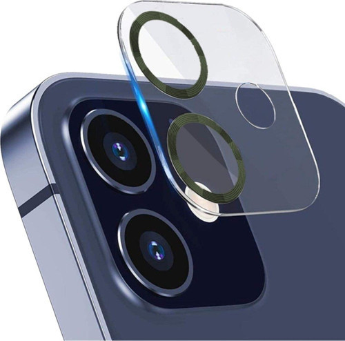 Iphone 12 3d Pro Uyumlu Kamera Koruyucu Koyu Yeşil