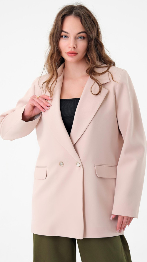 Taş Çift Düğmeli Blazer Ceket
