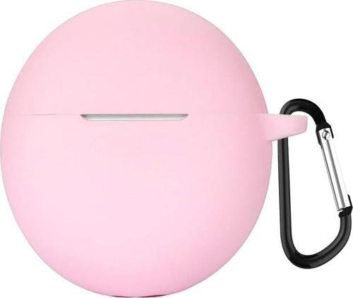 Oppo Enco Buds 2 Mat Silikon Kılıf Pembe
