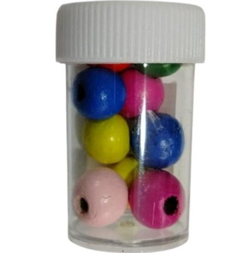 Ahşap Boncuk Renkli 15Mm - 3 kutu