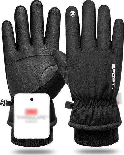 Su Geçirmez Kış Eldiveni 10 Parmak Dokunmatik, Kaymaz Avuç İçi, Soğuk Rüzgar Geçirmez Kayak Motosiklet Eldiveni Erkek Kadın
