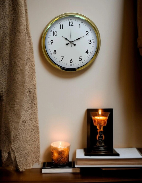Zentime 40 Cm Gold Lüks Duvar Saati
