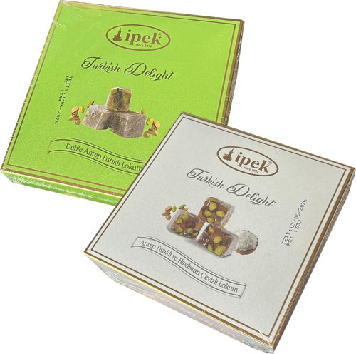 Antep Fıstıklı ve Hind.Cev.Lokum 250 gr 2 li Karma Paket