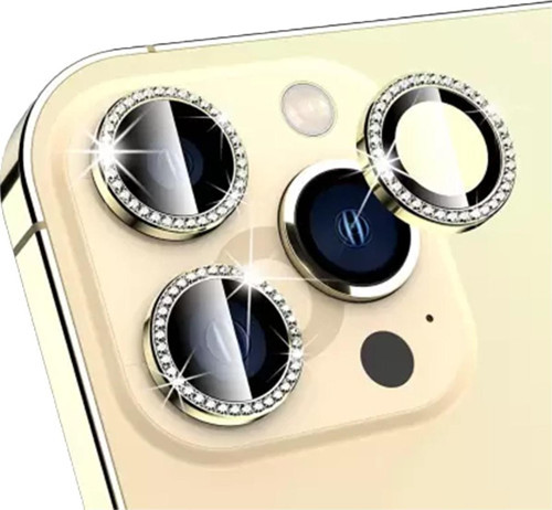 Iphone 13 Pro/13 Pro Max Taşlı Gold Kamera