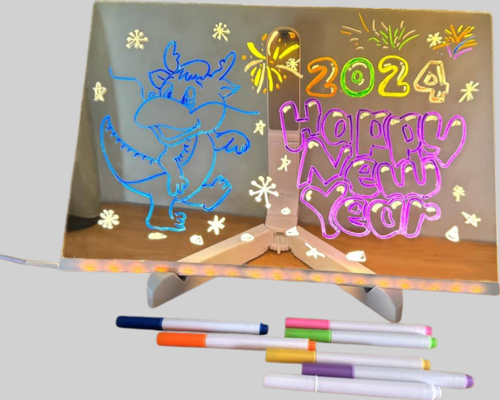 Yaratıcı Çizim ve Mesajlar İçin LED Işıklı Renkli Tahta