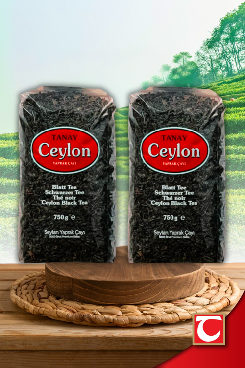 Ceylon İthal Sri Lanka Siyah Yaprak Seylan Çayı Kaçak Çay 750 gr X 2 Adet (1.500 GR)