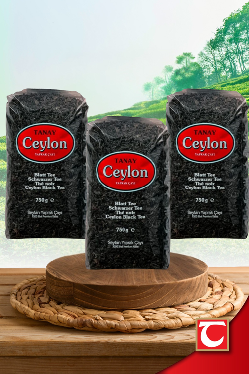 Ceylon Ithal Sri Lanka Siyah Yaprak Seylan Çayı Kaçak Çay 750 gr X 3 Adet (2.250 GR)
