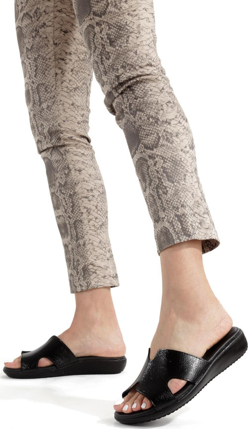 Artı-Artı020-5006 Kadın Günlük Ortopedik Topuk Dikeni Fonksiyonlu Siyah Kırıık Rugan Terlik