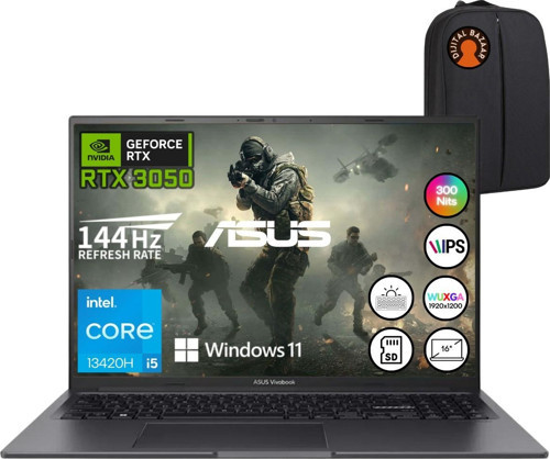 Vivobook 16X K3605VC Intel Core I5 13420H 24GB 512GB SSD RTX3050 16" IPS W11 Taşınabilir Bilgisayar