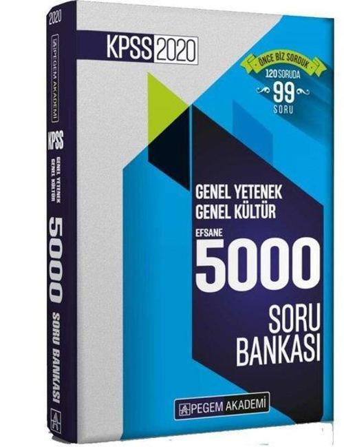 2020 KPSS Genel Yetenek Genel Kültür Efsane 5000 Soru Bankası