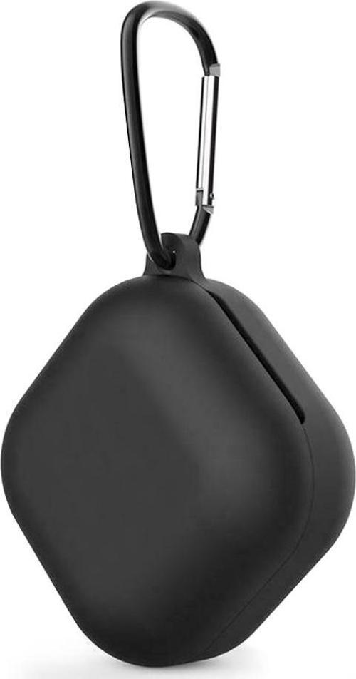Samsung Galaxy Buds 2 Pro Kılıf Askılı Mat Silikon Siyah