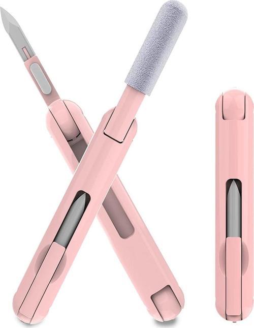 Çok Fonksiyonlu Airpods Kulaklık Temizleme Kalemi Pembe