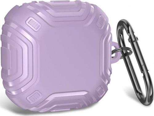 Samsung Galaxy Buds Pro Kılıf Military Darbe Emici + Askılık Lila