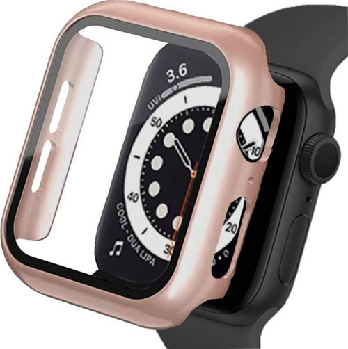 Apple Watch 8-45mm Sense Kasa Ve Ekran Koruyucu Rose Gold