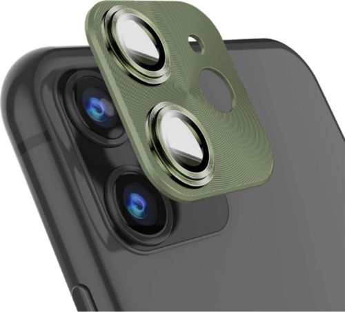 Iphone 11 Pro/11 Pro Max 360 Metal Kamera Koruyucu Koyu Yeşil