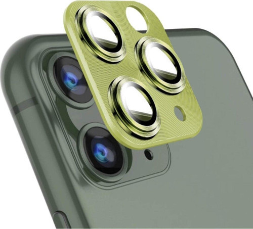 Iphone 11/12 Mini 360 Metal Kamera Koruyucu Açık Yeşil