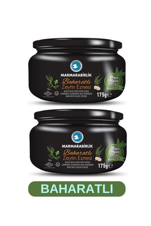 Marmara Birlik Baharatlı (Nane-kekik-kimyon-sarımsak) Zeytin Ezme 2 x 175 g 2 li Set
