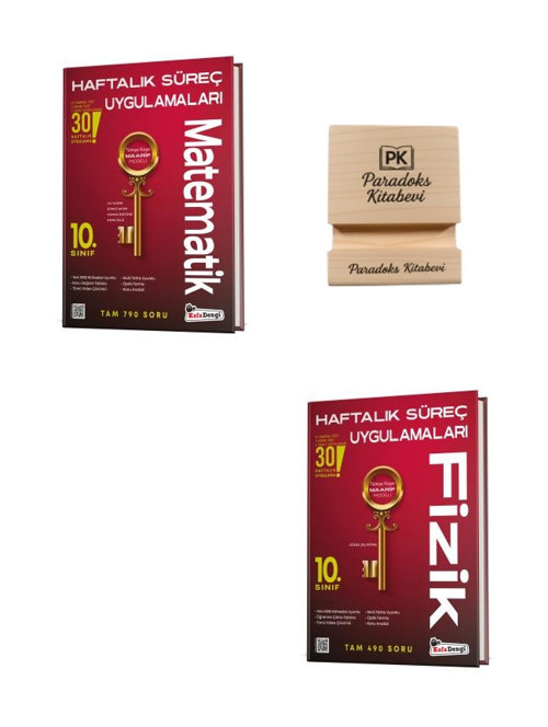 KafaDengi 10. Sınıf Maarif Matematik ve Fizik Haftalık Denemeleri + Telefon Standı