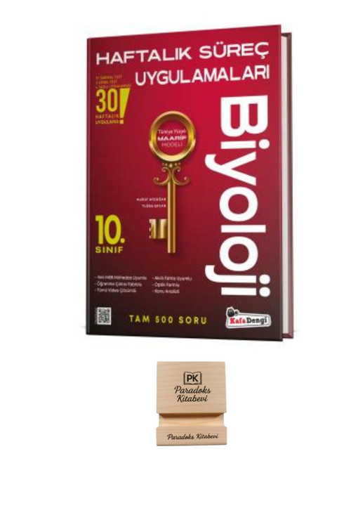 KafaDengi 10. Sınıf Maarif Biyoloji Haftalık Denemeler + Telefon Standı
