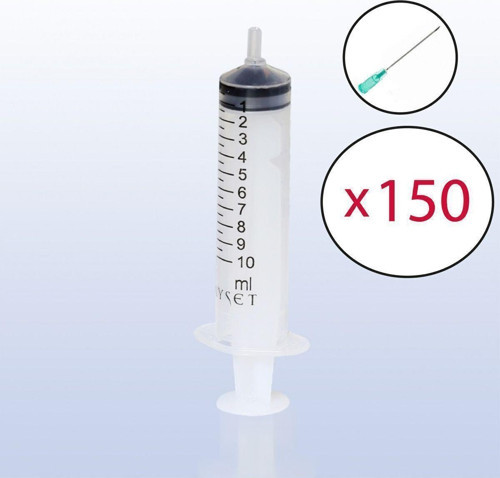 10 cc Enjektör Yeşil Uç 3p - 150 adet