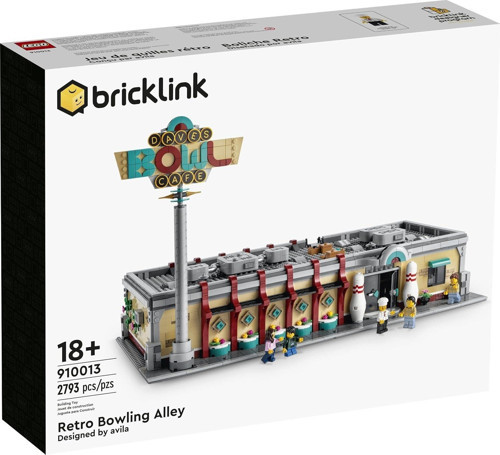 BrickLink 910013 Designer Program Retro Bowling Alley Bowling Salonu
