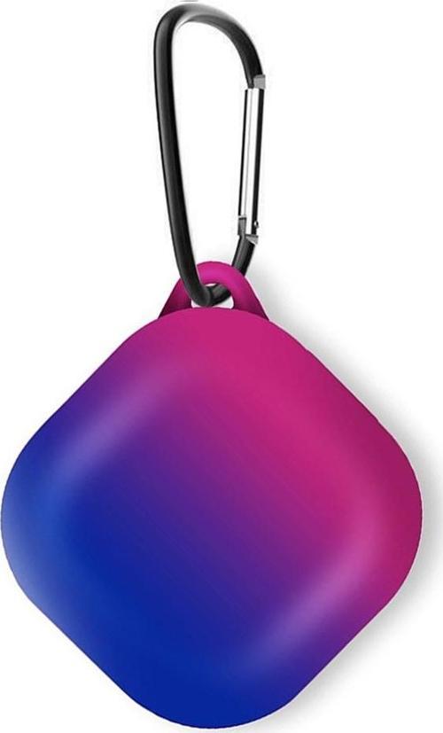 Samsung Galaxy Buds 2 Pro Kılıf Degrade Rubber Pembe Mavi