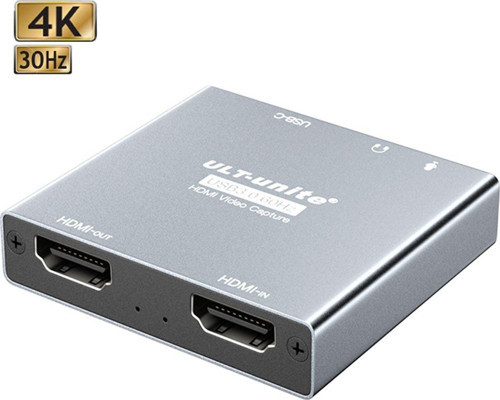 ULT-Unite CC10 HDMI USB Video Capture Card 4K (Görüntü ve Kulaklık Çıkışlı, Mikrofon Girişli)