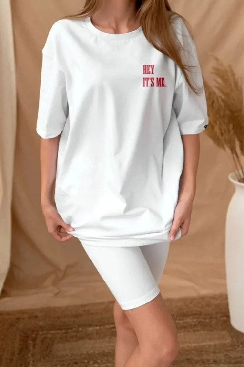 Unisex Baskılı Oversize TShirt