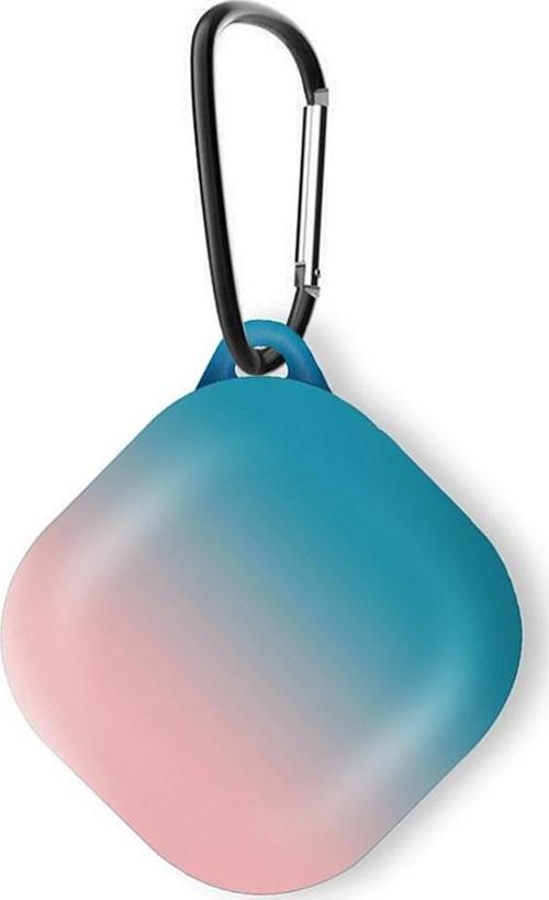 Samsung Galaxy Buds Pro Kılıf Degrade Rubber Mavi Pembe