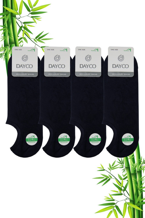 Bambu Erkek Dikişsiz Sneakers Görünmez Spor Lacivert Çorap