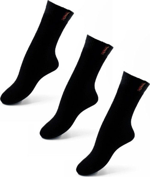 Premium Siyah Renk Kadın Dikişsiz Termal Çorap 3Lü Avantaj Paketi