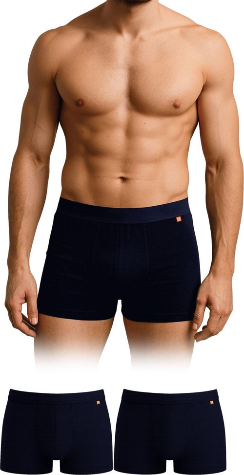 Premium Bambu Erkek Boxer İkili Paket Lacivert Renk