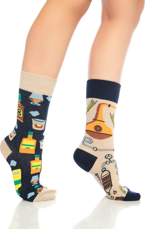 Premium Dikişsiz Unisex Fıçı Desenli Renkli Soket Çorap