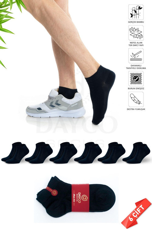 Premium Erkek Bambu Kışlık Patik Çorap Lacivert Renk - 20500 - 41-44