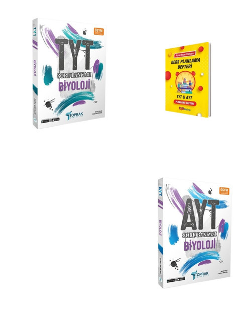 Toprak TYT ve AYT Biyoloji Soru Bankası + Planlama Defteri