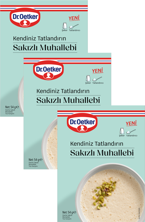 Kendiniz Tatlandırın Sakızlı Muhallebi 54 gr x 3 Adet
