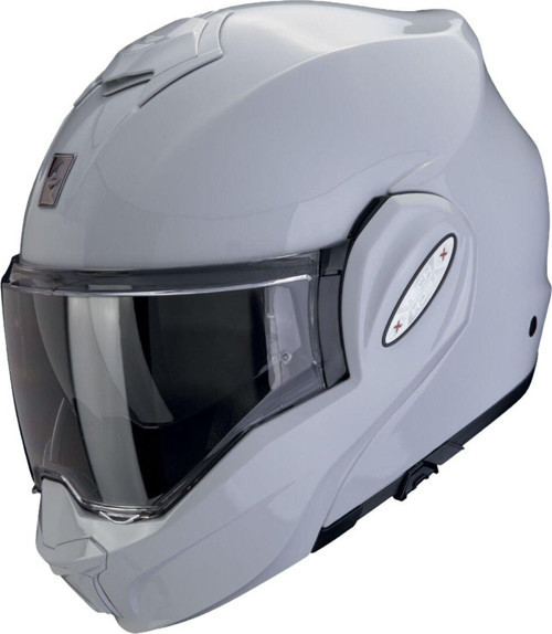 Exo-Tech Evo Pro Çene Açılabilir Motosiklet Kaskı Açık Gri