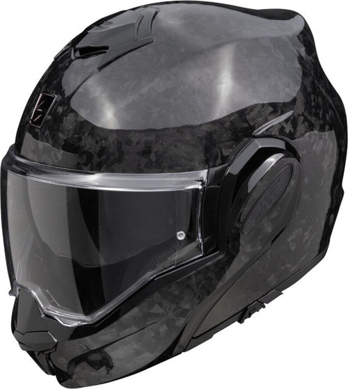 Exo-Tech Evo Onyx Carbon Çene Açılabilir Motosiklet Kaskı Siyah