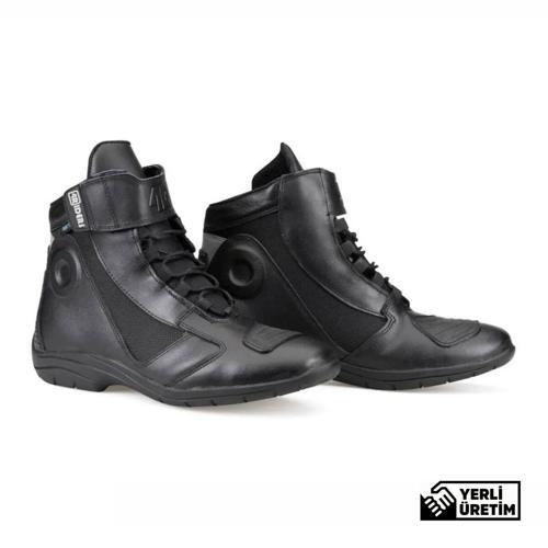 City EVO CE Sertifikalı Korumalı Motosiklet Botu Siyah