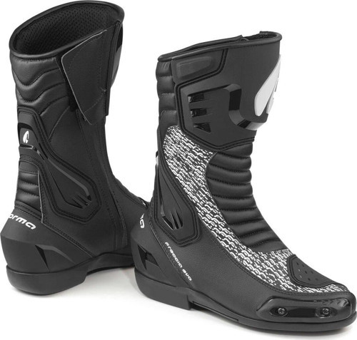Freccia Evo Korumalı Motosiklet Botu Siyah Beyaz