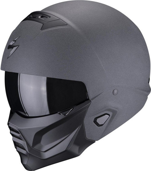 EXO COMBAT 2 Graphite Modüler Motosiklet Kaskı Koyu Gri