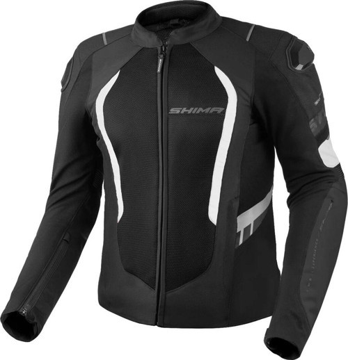 Mesh Pro 2.0 Korumalı Motosiklet Montu Siyah Beyaz