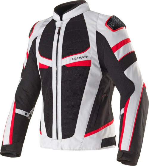 Rainjet-3 WP Korumalı Motosiklet Montu Gri Siyah Kırmızı